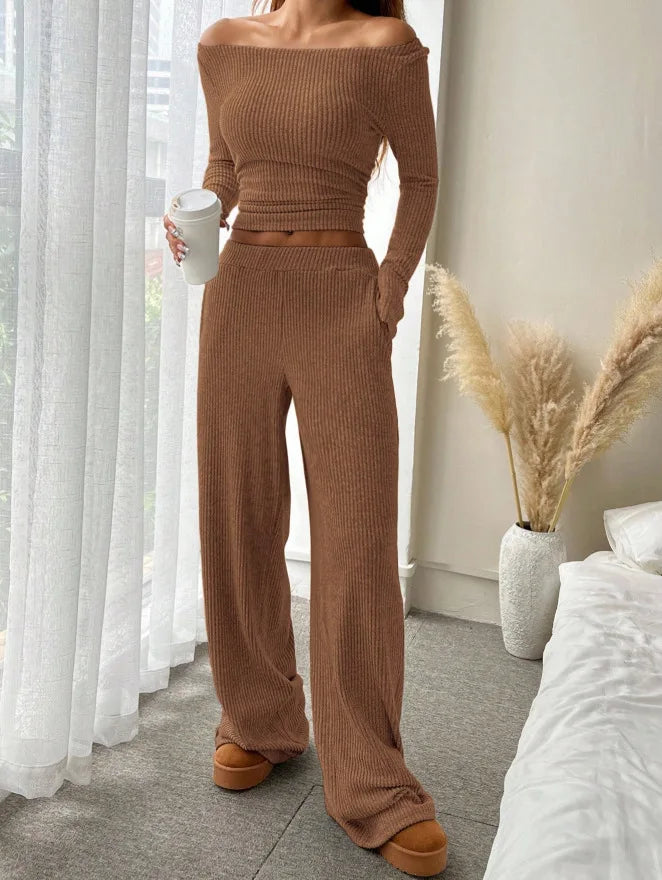 Casual Two Piece Stripe Comfort Set – $30 OFF Today